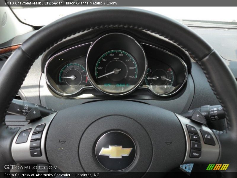 Black Granite Metallic / Ebony 2010 Chevrolet Malibu LTZ Sedan