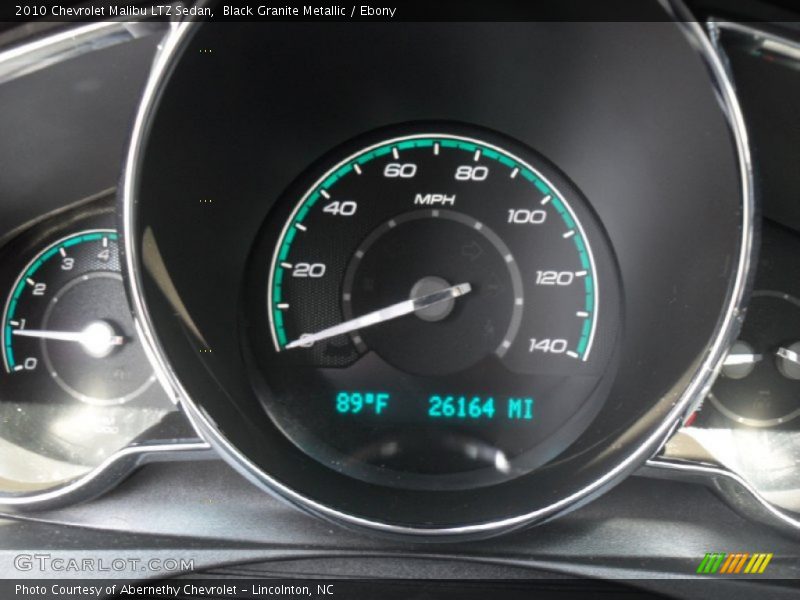 Black Granite Metallic / Ebony 2010 Chevrolet Malibu LTZ Sedan