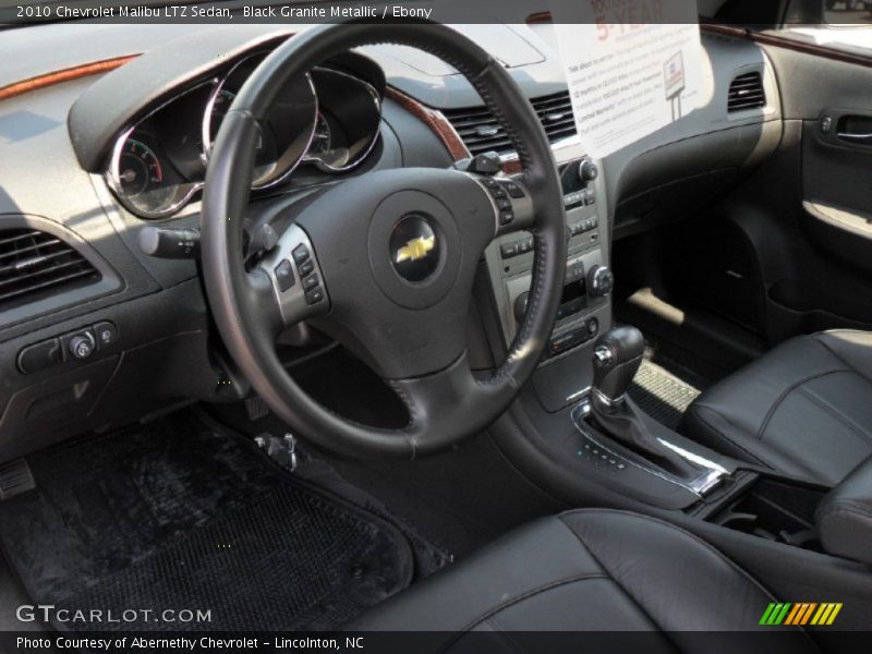 Black Granite Metallic / Ebony 2010 Chevrolet Malibu LTZ Sedan