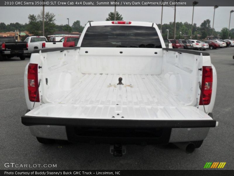 Summit White / Very Dark Cashmere/Light Cashmere 2010 GMC Sierra 3500HD SLT Crew Cab 4x4 Dually