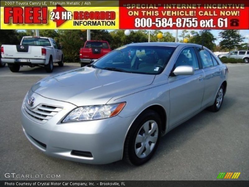 Titanium Metallic / Ash 2007 Toyota Camry LE