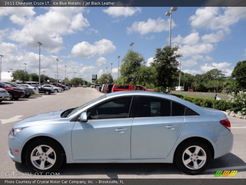 Ice Blue Metallic / Jet Black Leather 2011 Chevrolet Cruze LT