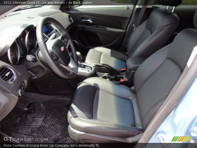 Ice Blue Metallic / Jet Black Leather 2011 Chevrolet Cruze LT