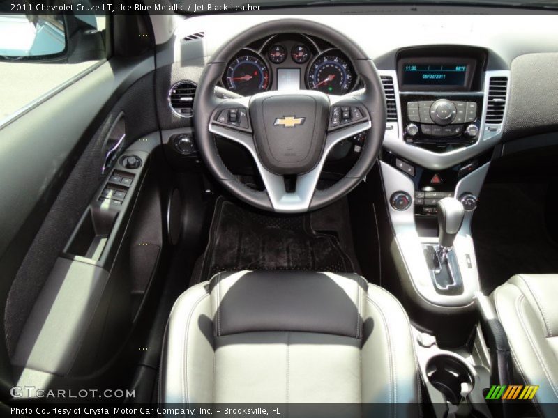 Ice Blue Metallic / Jet Black Leather 2011 Chevrolet Cruze LT