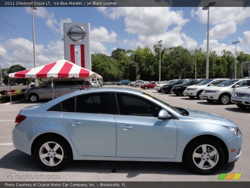 Ice Blue Metallic / Jet Black Leather 2011 Chevrolet Cruze LT