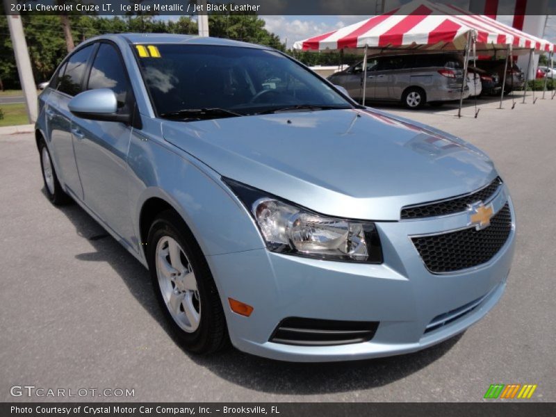 Ice Blue Metallic / Jet Black Leather 2011 Chevrolet Cruze LT