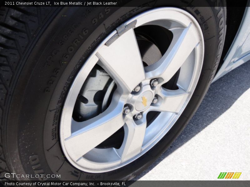 Ice Blue Metallic / Jet Black Leather 2011 Chevrolet Cruze LT