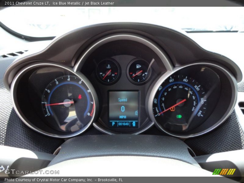 Ice Blue Metallic / Jet Black Leather 2011 Chevrolet Cruze LT