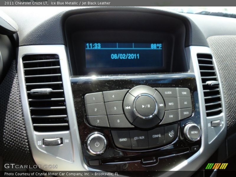 Ice Blue Metallic / Jet Black Leather 2011 Chevrolet Cruze LT