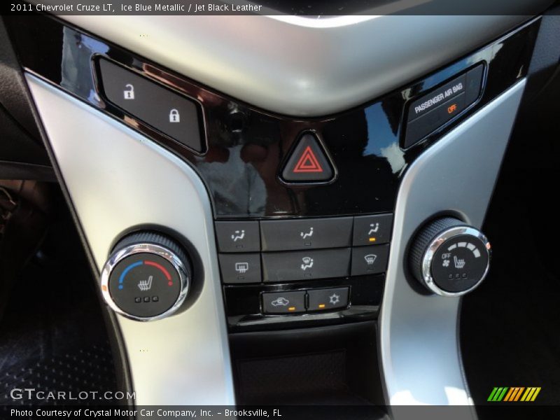 Ice Blue Metallic / Jet Black Leather 2011 Chevrolet Cruze LT