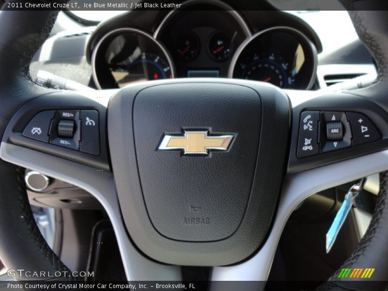 Ice Blue Metallic / Jet Black Leather 2011 Chevrolet Cruze LT
