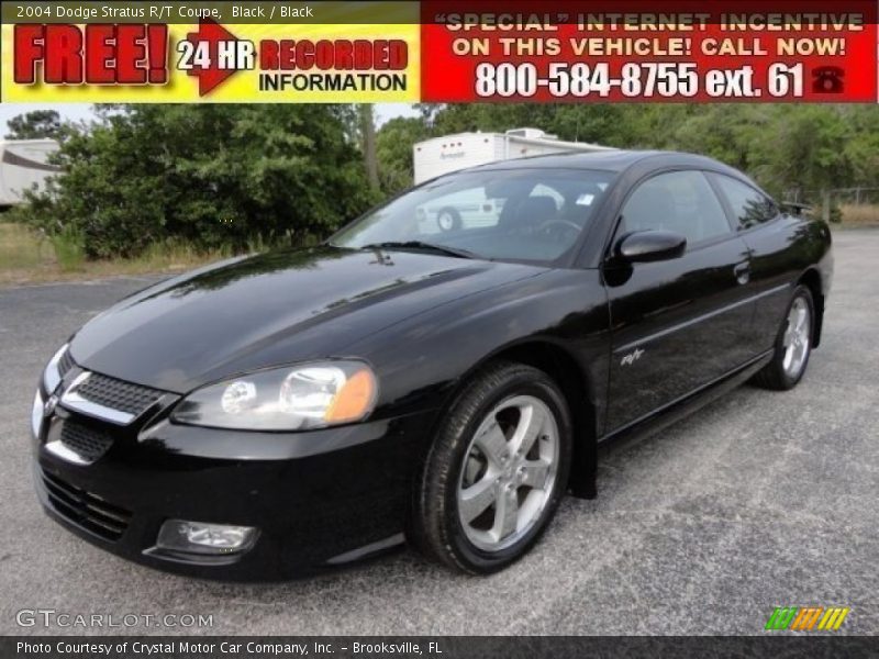 Black / Black 2004 Dodge Stratus R/T Coupe