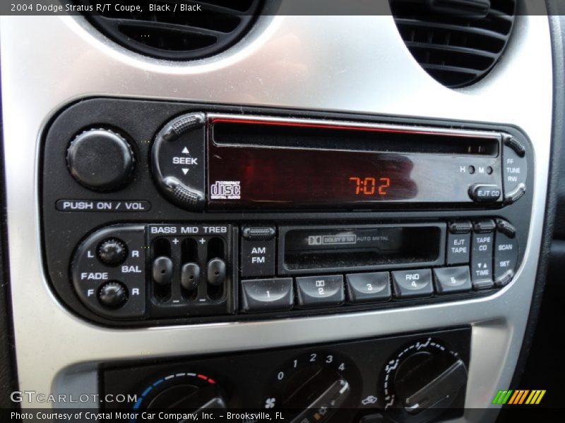 Controls of 2004 Stratus R/T Coupe