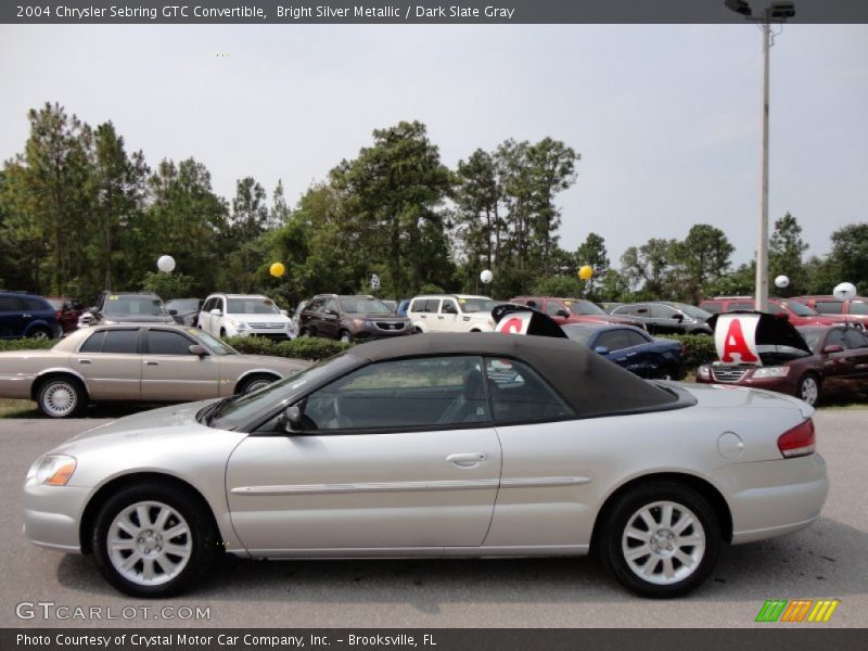 Bright Silver Metallic / Dark Slate Gray 2004 Chrysler Sebring GTC Convertible