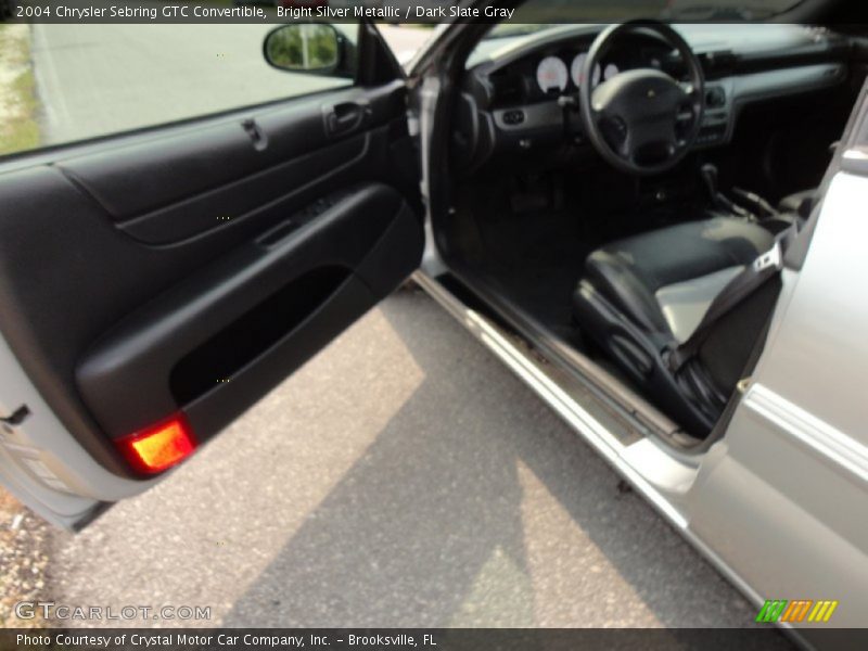 Bright Silver Metallic / Dark Slate Gray 2004 Chrysler Sebring GTC Convertible