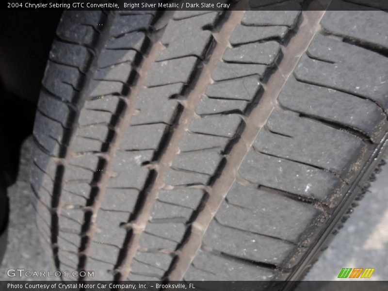 Bright Silver Metallic / Dark Slate Gray 2004 Chrysler Sebring GTC Convertible