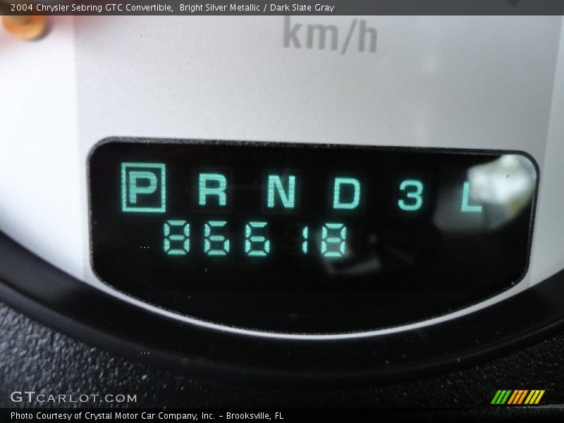 Bright Silver Metallic / Dark Slate Gray 2004 Chrysler Sebring GTC Convertible
