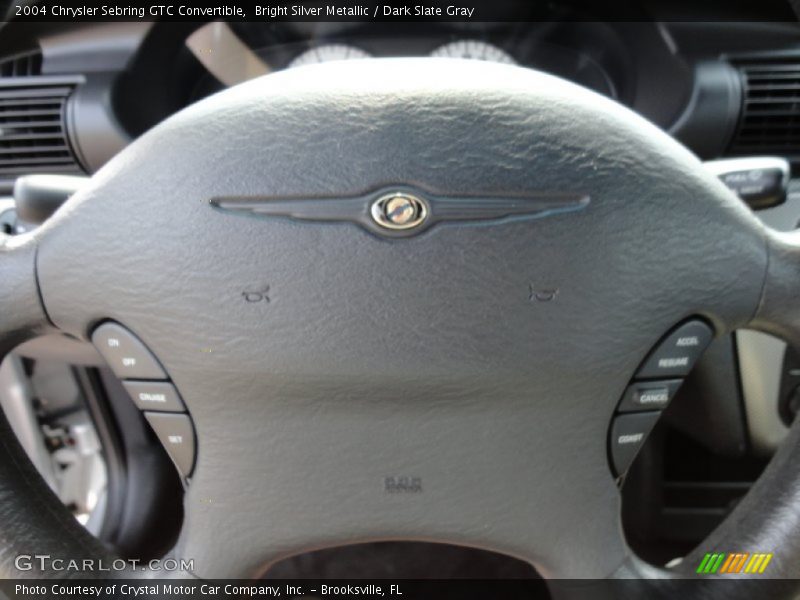 Bright Silver Metallic / Dark Slate Gray 2004 Chrysler Sebring GTC Convertible