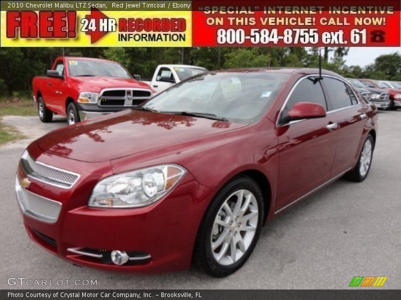 Red Jewel Tintcoat / Ebony 2010 Chevrolet Malibu LTZ Sedan