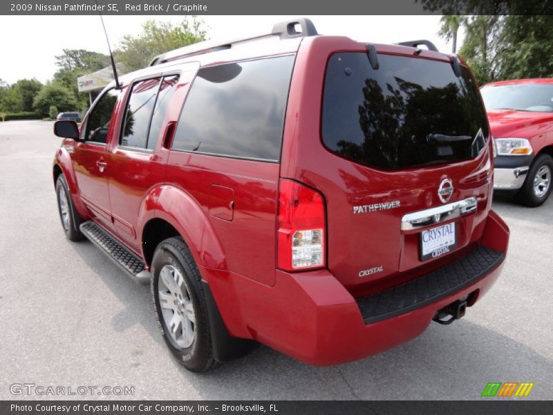 Red Brick / Graphite 2009 Nissan Pathfinder SE