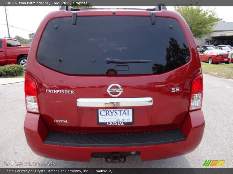 Red Brick / Graphite 2009 Nissan Pathfinder SE