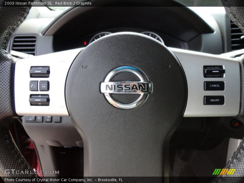 Red Brick / Graphite 2009 Nissan Pathfinder SE