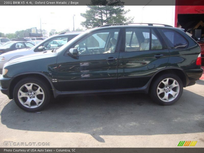 Oxford Green Metallic / Beige 2001 BMW X5 4.4i