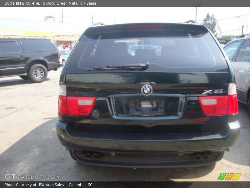 Oxford Green Metallic / Beige 2001 BMW X5 4.4i