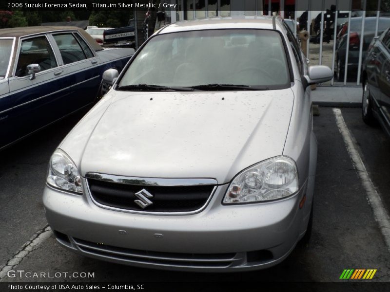 Titanuim Silver Metallic / Grey 2006 Suzuki Forenza Sedan