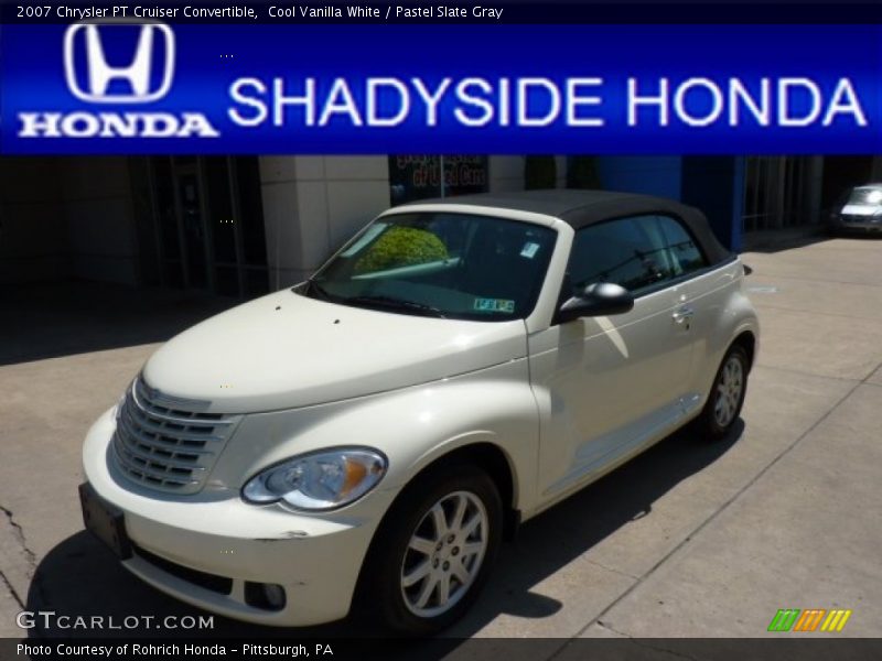 Cool Vanilla White / Pastel Slate Gray 2007 Chrysler PT Cruiser Convertible