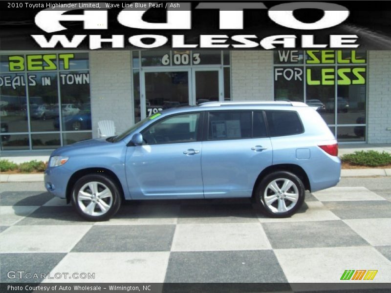 Wave Line Blue Pearl / Ash 2010 Toyota Highlander Limited