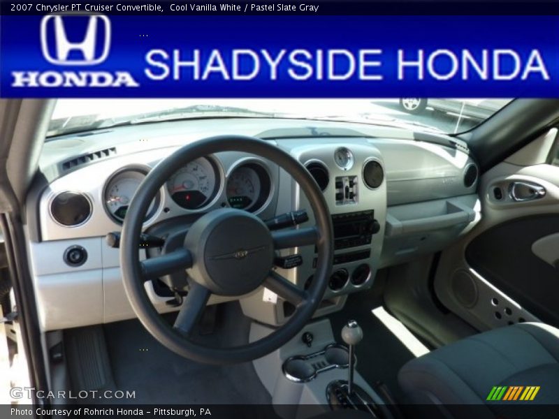 Cool Vanilla White / Pastel Slate Gray 2007 Chrysler PT Cruiser Convertible