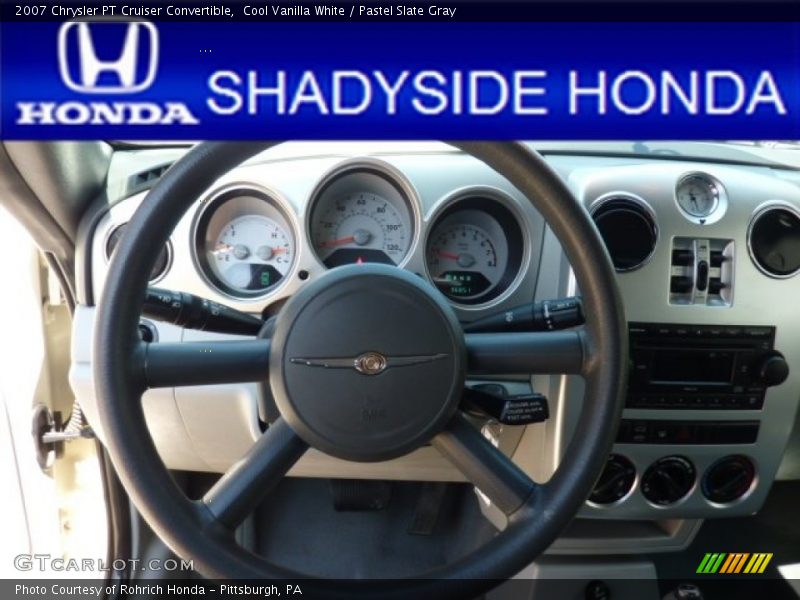 Cool Vanilla White / Pastel Slate Gray 2007 Chrysler PT Cruiser Convertible