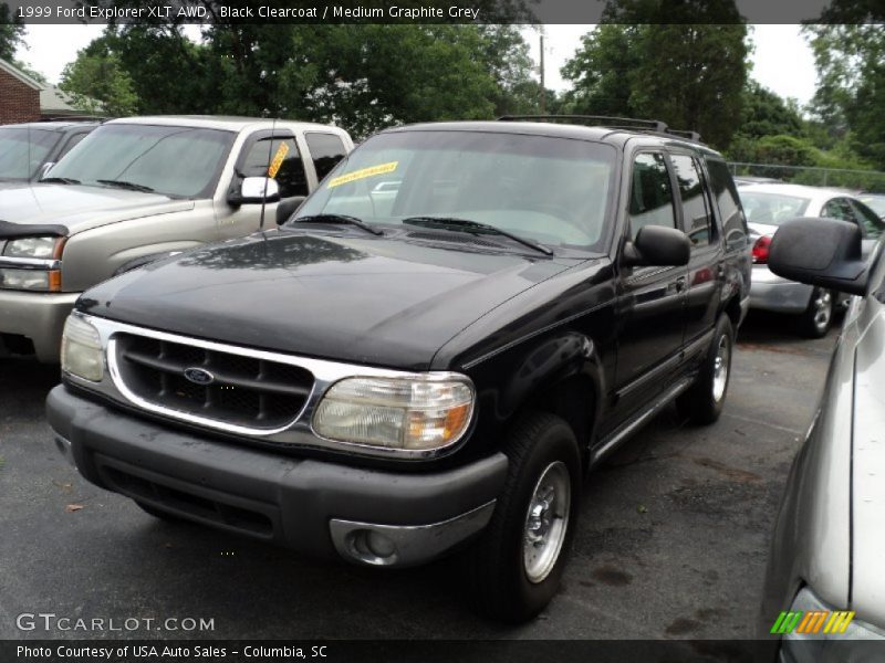 Black Clearcoat / Medium Graphite Grey 1999 Ford Explorer XLT AWD