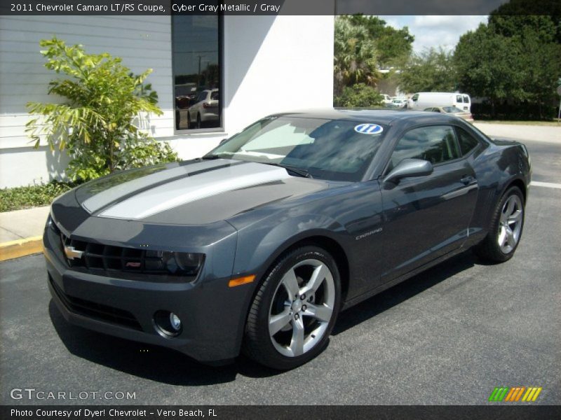 Cyber Gray Metallic / Gray 2011 Chevrolet Camaro LT/RS Coupe