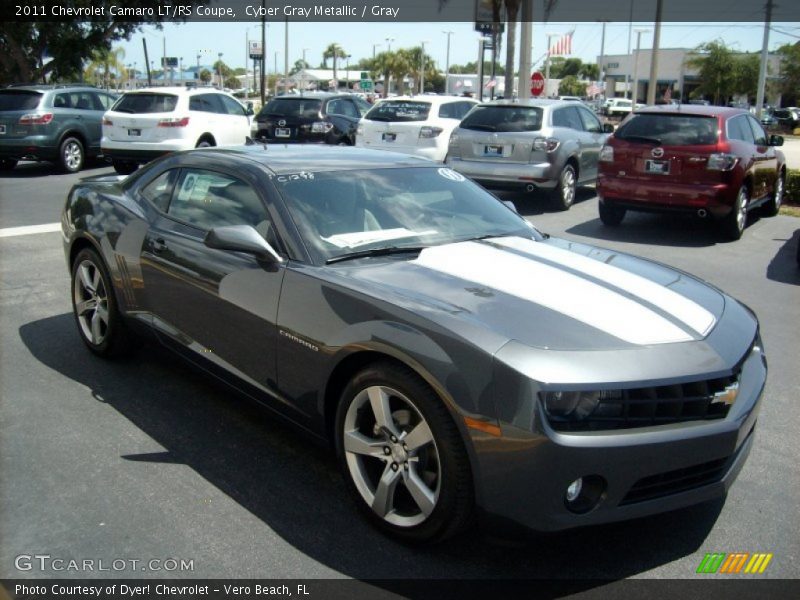 Cyber Gray Metallic / Gray 2011 Chevrolet Camaro LT/RS Coupe