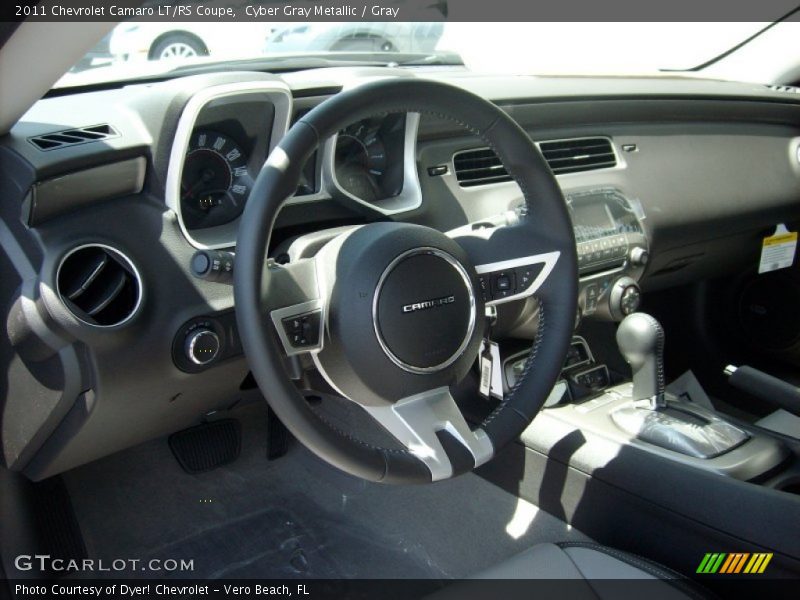 Cyber Gray Metallic / Gray 2011 Chevrolet Camaro LT/RS Coupe