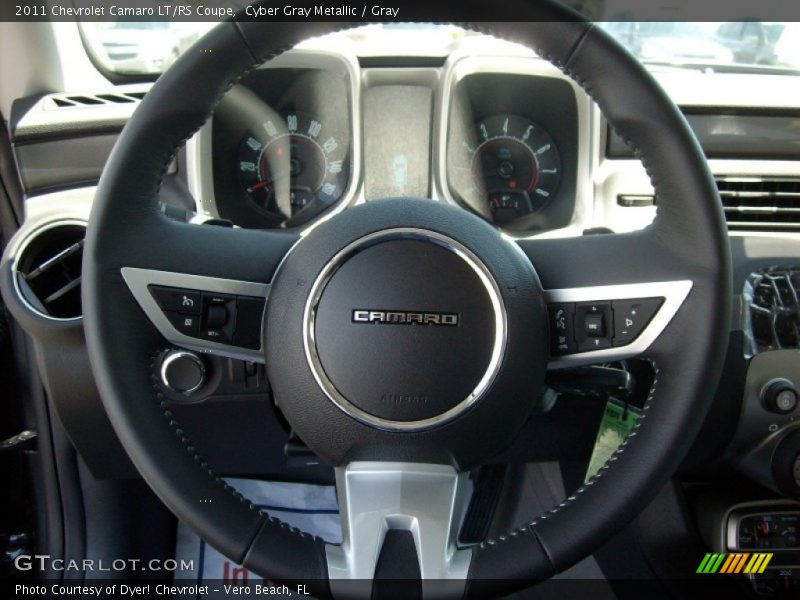 Cyber Gray Metallic / Gray 2011 Chevrolet Camaro LT/RS Coupe