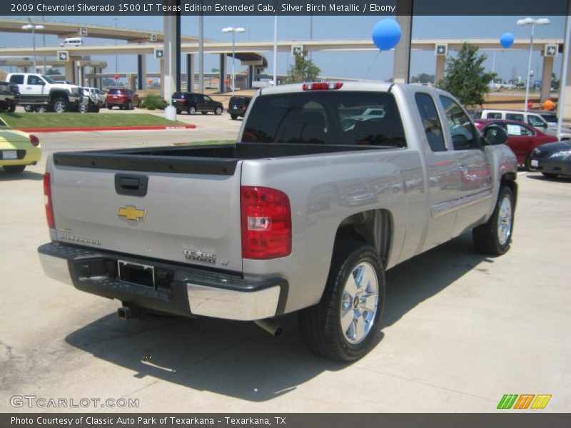 Silver Birch Metallic / Ebony 2009 Chevrolet Silverado 1500 LT Texas Edition Extended Cab