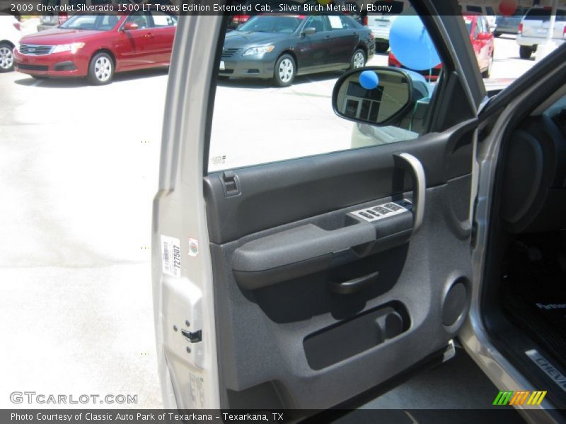 Silver Birch Metallic / Ebony 2009 Chevrolet Silverado 1500 LT Texas Edition Extended Cab