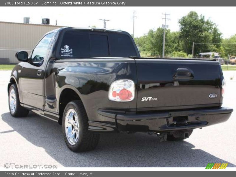 Oxford White / Medium Graphite Grey 2003 Ford F150 SVT Lightning