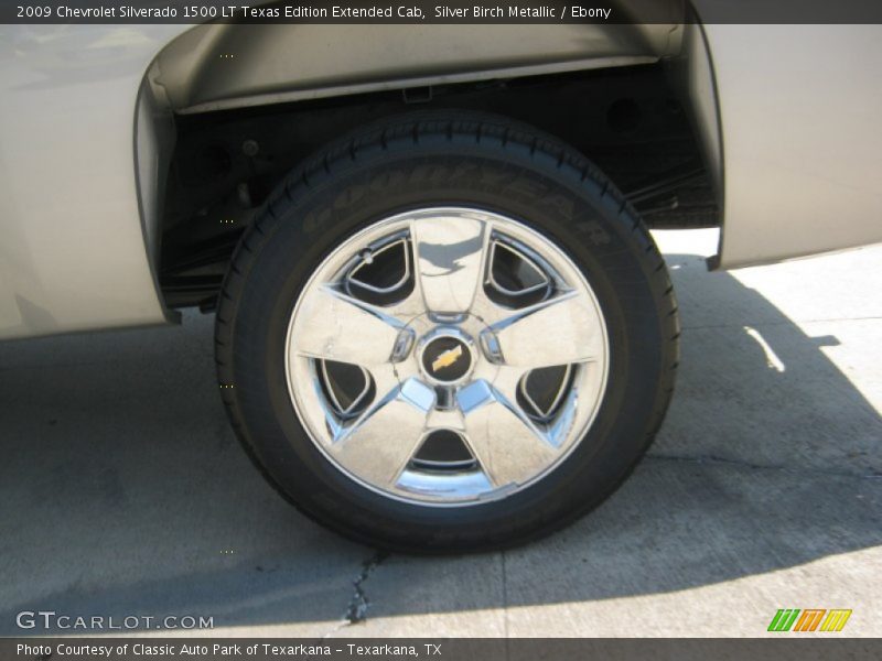 Silver Birch Metallic / Ebony 2009 Chevrolet Silverado 1500 LT Texas Edition Extended Cab