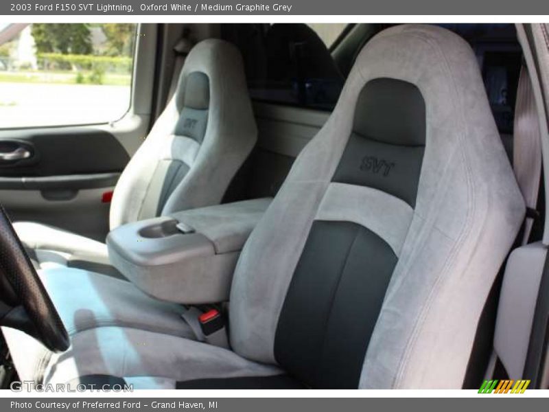 Oxford White / Medium Graphite Grey 2003 Ford F150 SVT Lightning