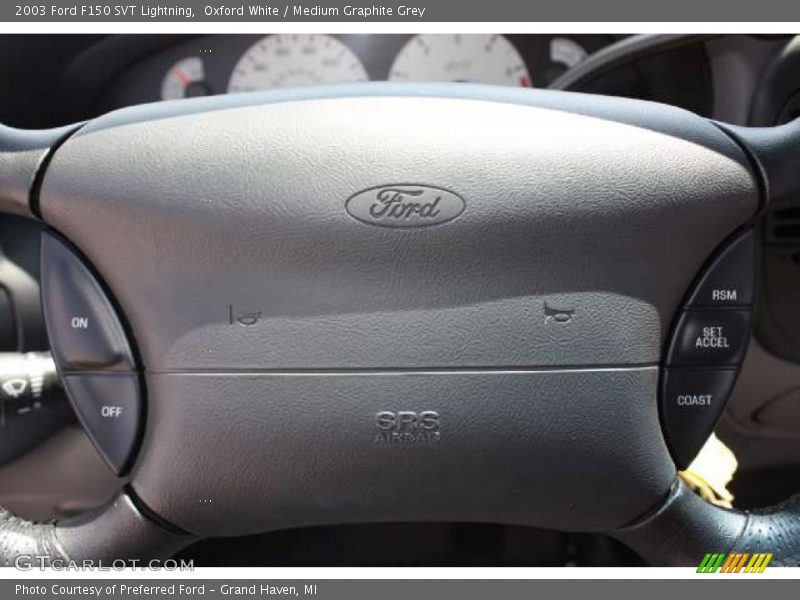 Oxford White / Medium Graphite Grey 2003 Ford F150 SVT Lightning