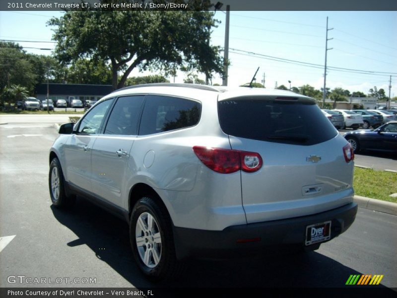 Silver Ice Metallic / Ebony/Ebony 2011 Chevrolet Traverse LT