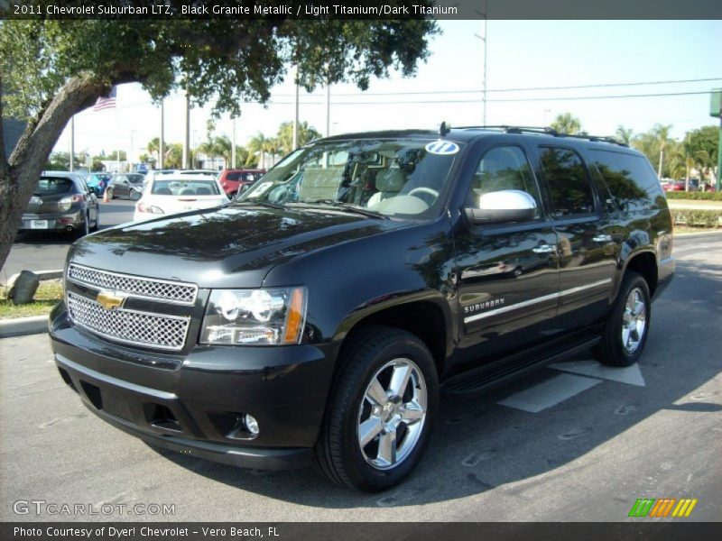 Black Granite Metallic / Light Titanium/Dark Titanium 2011 Chevrolet Suburban LTZ