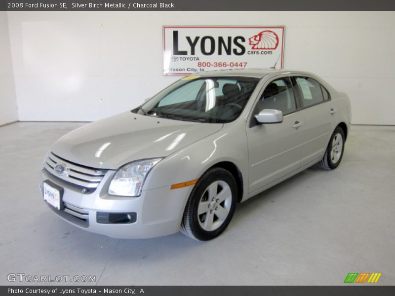 Silver Birch Metallic / Charcoal Black 2008 Ford Fusion SE