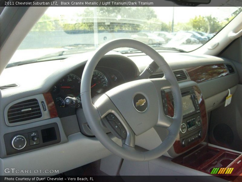 Black Granite Metallic / Light Titanium/Dark Titanium 2011 Chevrolet Suburban LTZ