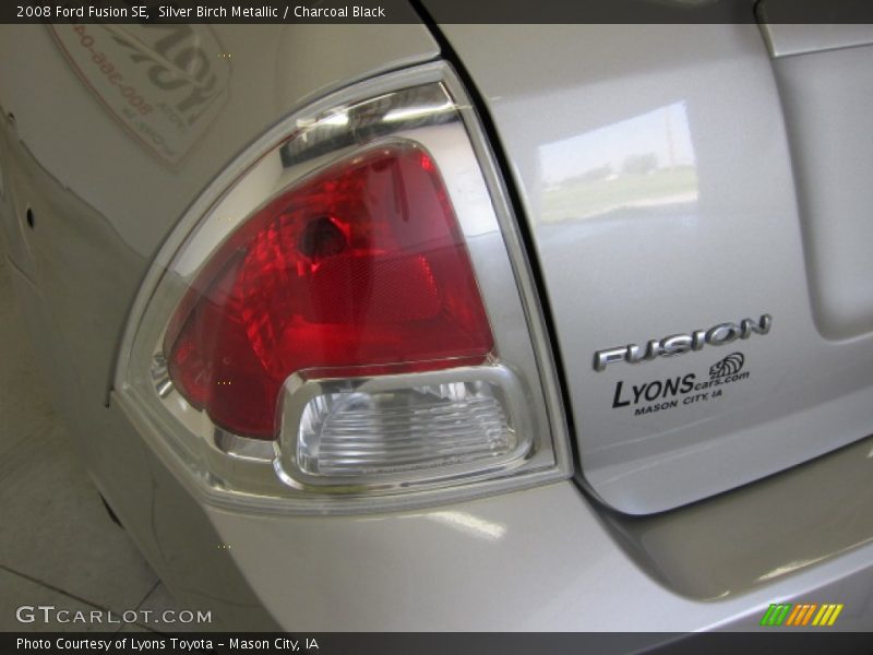 Silver Birch Metallic / Charcoal Black 2008 Ford Fusion SE