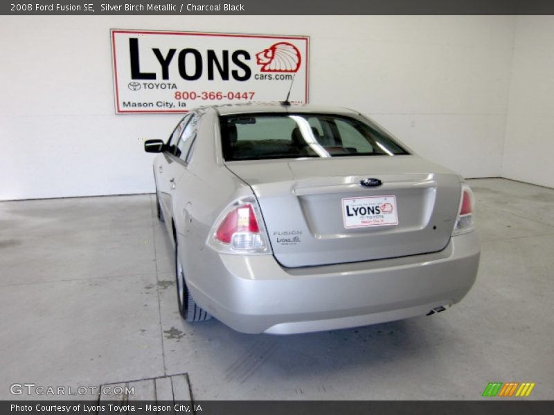 Silver Birch Metallic / Charcoal Black 2008 Ford Fusion SE